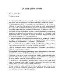 Discurso de alabanza. Página 1