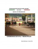 Como seria el Manual ceremonias ciclo Escolar 2014 - 1015