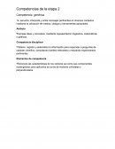 Competencias de la etapa 2 FISICA