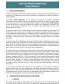 NUEVOS PROCEDIMIENTOS CONCURSALES