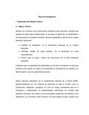 Plan de Investigación. Pobreza en Guatemala