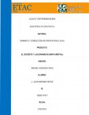 Un El docente y las dinámicas