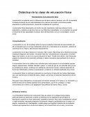 Didactica de la clase de educacion fisica