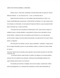 LOS GRANDES ASPECTOS CRITICOS SOBRE LA HISTORIA. Página 1