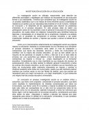 INVESTIGACIÓN ACCIÓN EN LA EDUCACIÓN