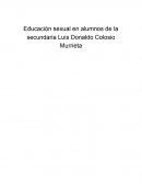 Sexualidad en adolescentes