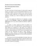 Carta de motivos para Secretaría de Cultura