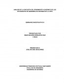 Analisis de la encuesta del rendimiento academico de los estudiantes de ingenieria de sistemas de la UFPS