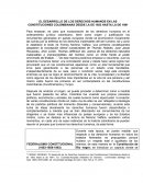 EL DESARROLLO DE LOS DERECHOS HUMANOS EN LAS CONSTITUCIONES COLOMBIANAS DESDE LA DE 1853 HASTA LA DE 1991