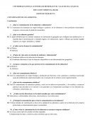 Cuestionario ¿Qué es contaminación en los alimentos o alimentaria?