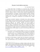 Re pensar la universidad que queremos.