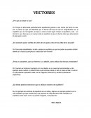 VECTORES ¿Por qué un árbol no cae?