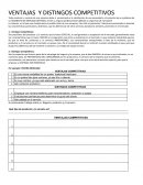 CUALES SON LAS VENTAJAS Y DISTINGOS COMPETITIVOS