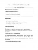 Módulo BASES DE DATOS ORIENTADA A LA WEB