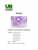 Concepto y evolucion de la veracidad