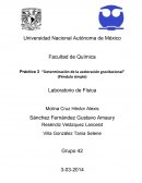 Práctica 3 “Determinación de la aceleración gravitacional”