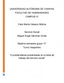 Problematicas en el servicio social