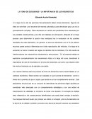 LA TOMA DE DECISIONES Y LA IMPORTANCIA DE LOS HEURISTICOS