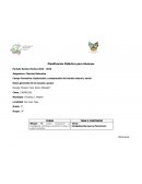 Planificación Didáctica para Alumnos Periodo Escolar (fecha) 2014 - 2015