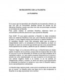 MI ENCUENTRO CON LA FILOSOFIA LA FILOSOFIA