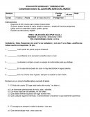 El lugar mas bonito del mundo EVALUACIÓN LENGUAJE Y COMUNICACIÓN