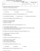 PRUEBA DE LENGUAJE Y COMUNICACIÓN Libro: “Gustavo y los miedos”