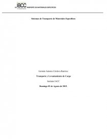 Transporte y Levantamiento de Carga Control 8. Página 1