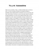 Yo y mi Autoestima