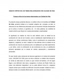 ENSAYO CRÍTICO DE LOS TEMAS RELACIONADOS CON CALIDAD DE VIDA