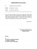 Memorandum ejemplo