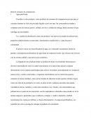 Agua purificada. Bien de consumo de comparación