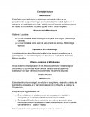 ¿Que es la Metodologia? Control de lectura Metodología