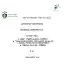 Acto perfecto y acto eficaz. Derecho administrativo