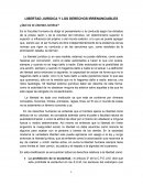 LIBERTAD JURIDICA Y LOS DERECHOS IRRENUNCIABLES