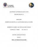 PREPARATORIA NO. 6 GRUPO #301 ACTIVIDAD DE APLICACIÓN