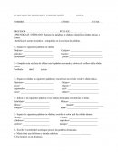 Silabas tónicas y átonas. EVALUACIO DE LENGUAJE Y COMUNICACIÓN	NOTA