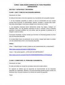 HABILIDADES GERENCIALES PARA PEQUEÑOS EMPRESARIOS SECCION 1: ESTRATEGIA Y DECISIONES. Página 1
