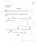 Prueba de matematicas