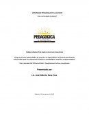 Construir proceso epistemológico de acuerdo a su especialidad