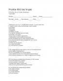 CONTROL DE LECTURA PERSONAL Prueba libro las brujas