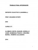 TRABAJO FINAL INTEGRADOR DEPORTE COLECTIVO II (HANDBALL)