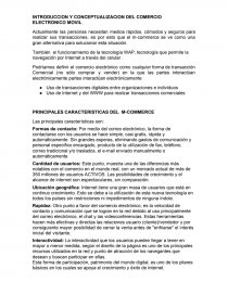 INTRODUCCION Y CONCEPTUALIZACION DEL COMERCIO ELECTRONICO MOVIL. Página 1