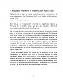 CONTROL DE INVENTARIOS