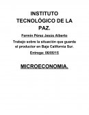 Trabajo sobre la situación que guarda el productor en Baja California Sur