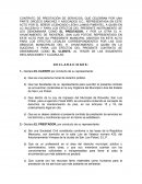 Contrato de prestación de servicios