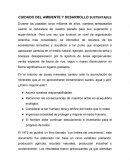 CUIDADO DEL AMBIENTE Y DESARROLLO SUSTENTABLE
