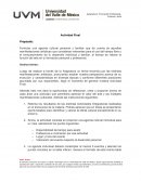 Actividad Final . Formular una agenda cultural personal y familiar