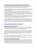 El desarrollo de la personalidad: centra la atención en lo interpersonal.