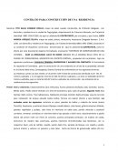 CONTRATO PARA CONSTRUCCIÓN DE UNA RESIDENCIA