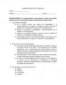 Examen diagnostico ciencias 1